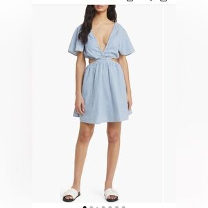 NWT Topshop Striped Cotton dress